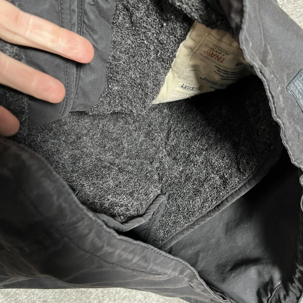 TNA Coat Womens Medium Black Britannia Parka‎ Military Removable Liner Hooded - Picture 5 of 7